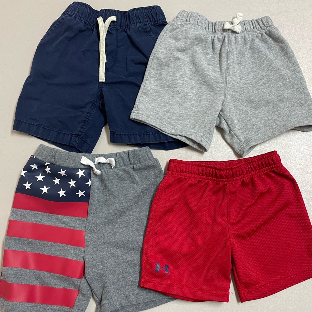 Four pair boys 3t shorts